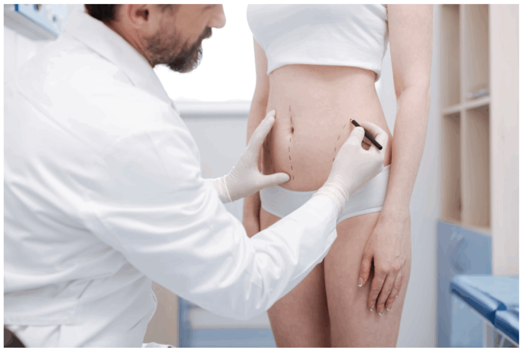 採取部位・注入部位を医師が細かくマーキング