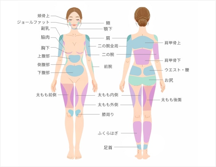 Purelys TOKYO CLINICの三浦 航医師が行う部位別の施術特徴